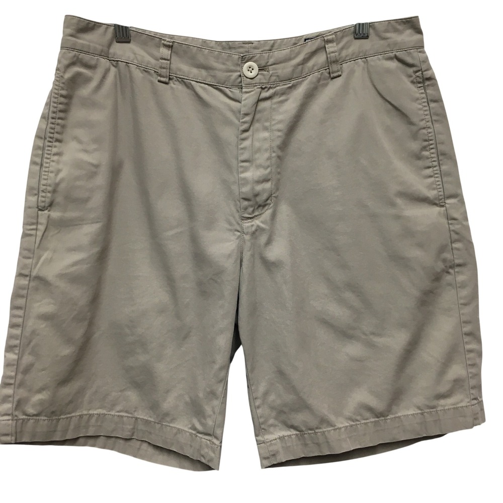 Vineyard Vines Cotton Twill Chino Shorts Men's 33 Khaki Preppy Coastal Nautical